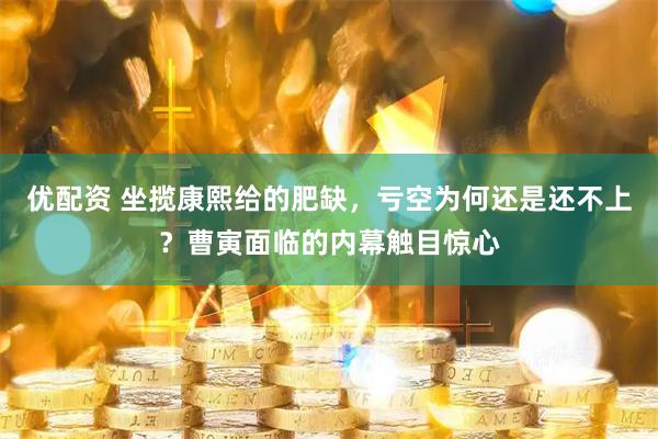 优配资 坐揽康熙给的肥缺，亏空为何还是还不上？曹寅面临的内幕触目惊心
