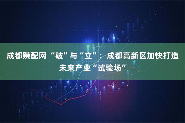 成都赚配网 “破”与“立”：成都高新区加快打造未来产业“试验场”